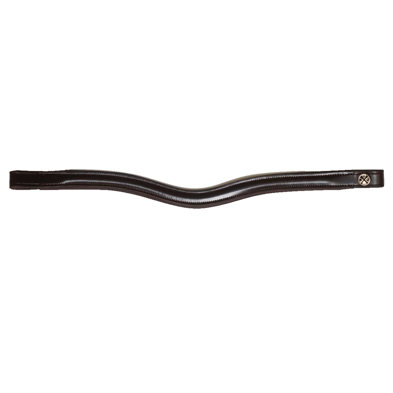 Henry James Curved Browband - Havana Brown